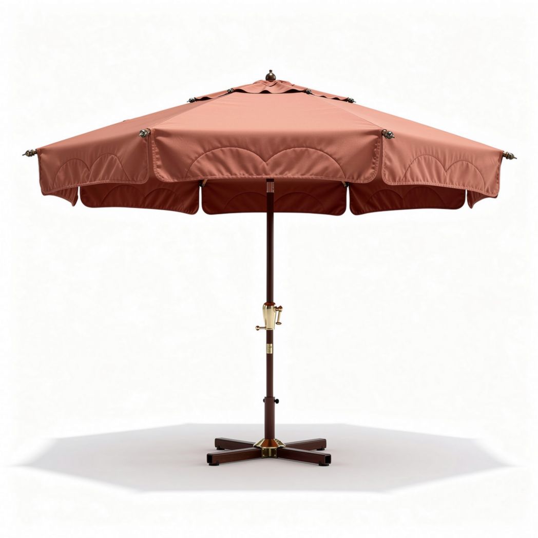 Parasol de jardin en polyester avec structure en métal - 200 x 200 x 250