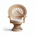 Chaise de salon en rotin pour intérieur ou extérieur - 80 x 70 x 100