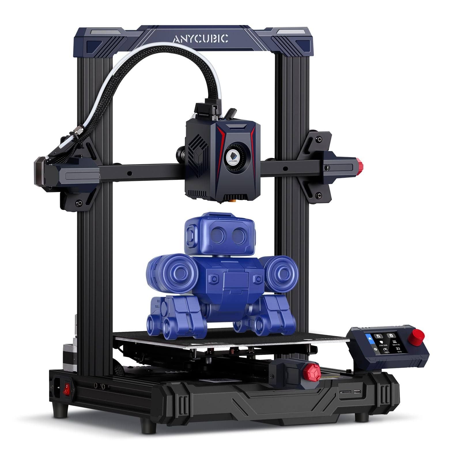 Anycubic Kobra 2 Neo Imprimante 3D, 5X Plus Rapide 250mm/s Nivellement Auto LeviQ 2.0, Z-Offset Intelligent Imprimante FDM, Impression à avec(Noir/Bleu)