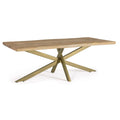 Table Jaidev en manguier et acier(220X10)