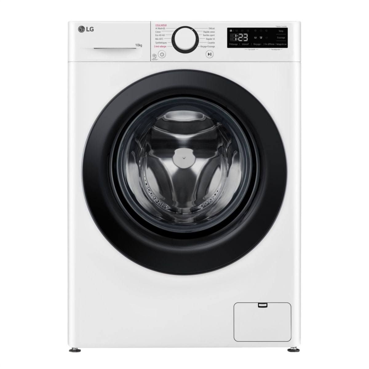 LG Lave linge hublot f14r35whs(Blanc/Noir)