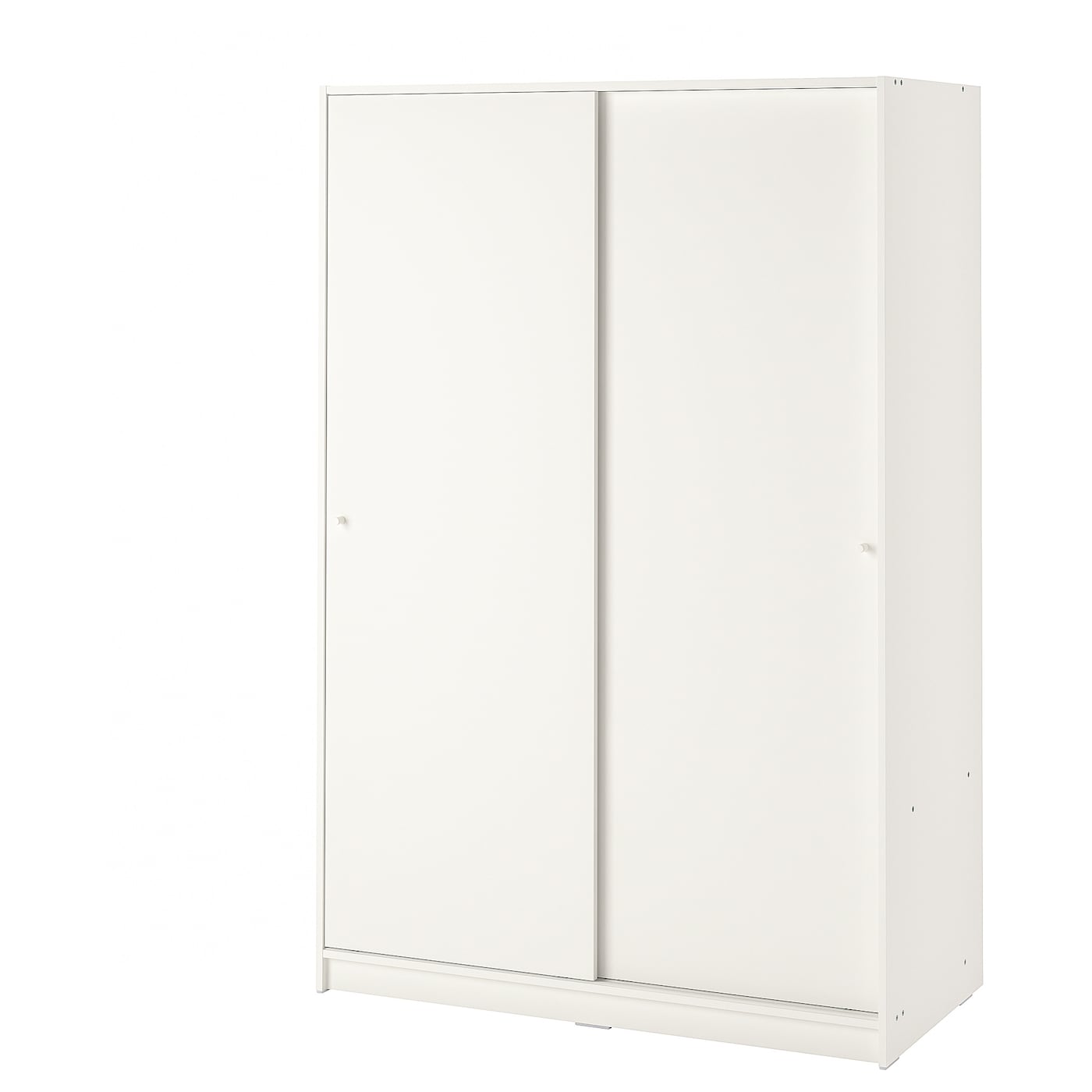 KLEPPSTAD Armoire à portes coulissantes, blanc, 117×176 cm