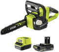 Pack RYOBI Tronçonneuse OCS1830-18V One+ Brushless - 1 Batterie 2.0Ah - 1 Chargeur rapide(Noir/Vert)