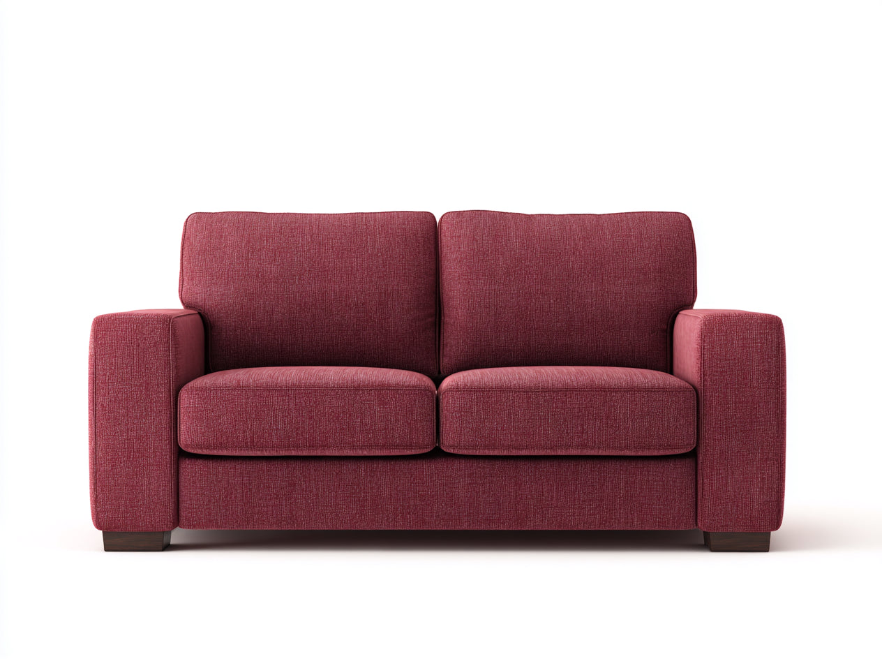 Canapé 2 places tissu 165x90x82 cm - bordeaux - design moderne(Bordeaux)