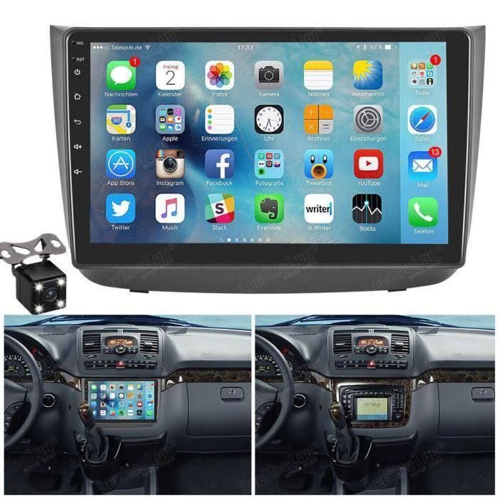Carplay 10 Ecran tactile Android 13 Autoradio GPS 2+32G compatible pour Viano 2004 2011 Vito 2010 2015 TRPAMBVIA(Noir)