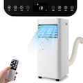 GOPLUS Climatiseur Mobile 9000BTU 2,6kW, Climatiseur 4 en 1 Fonction de Refroidissement, Déshumidification, Ventilation, Mode Nuit, Minuterie 24H, Contrôle Télécommande/Écran, 20㎡, Noir, R290(9000BTU/Noir)