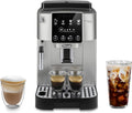 De'Longhi Magnifica Start Automatic Espresso Machine with Manual Milk Frother  Built in Grinder - 3 One-Touch Recipes, Easy-to-Clean, Home Barista Coffee Maker for Lattes, Cappuccino, Iced Coffee(Manual Frother, Silver)