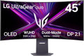 LG Ultragear 45GX950A-B Ecran PC Gaming 45 - Dalle OLED résolution 5K2K WUHD (5120 x 2160), 0,03ms 165Hz, DisplayHDR400 True Black, DCI-P3 98.5 pour cent (CIE1976), FreeSync Premium Pro, G-Sync Compatible(Noir)