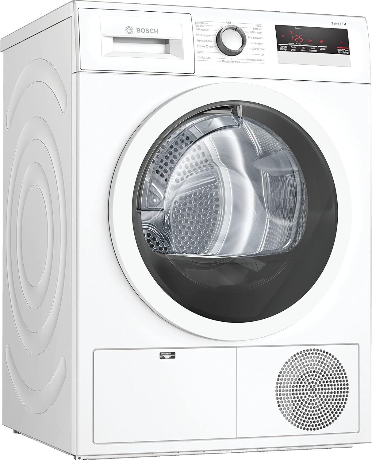 Bosch WTN85V07FF Sèche linge à condensation Série 4 - Silencieux - Pose Libre - 7kg - 112 L - Blanc(Série 4/7,0 kg/Condensation)