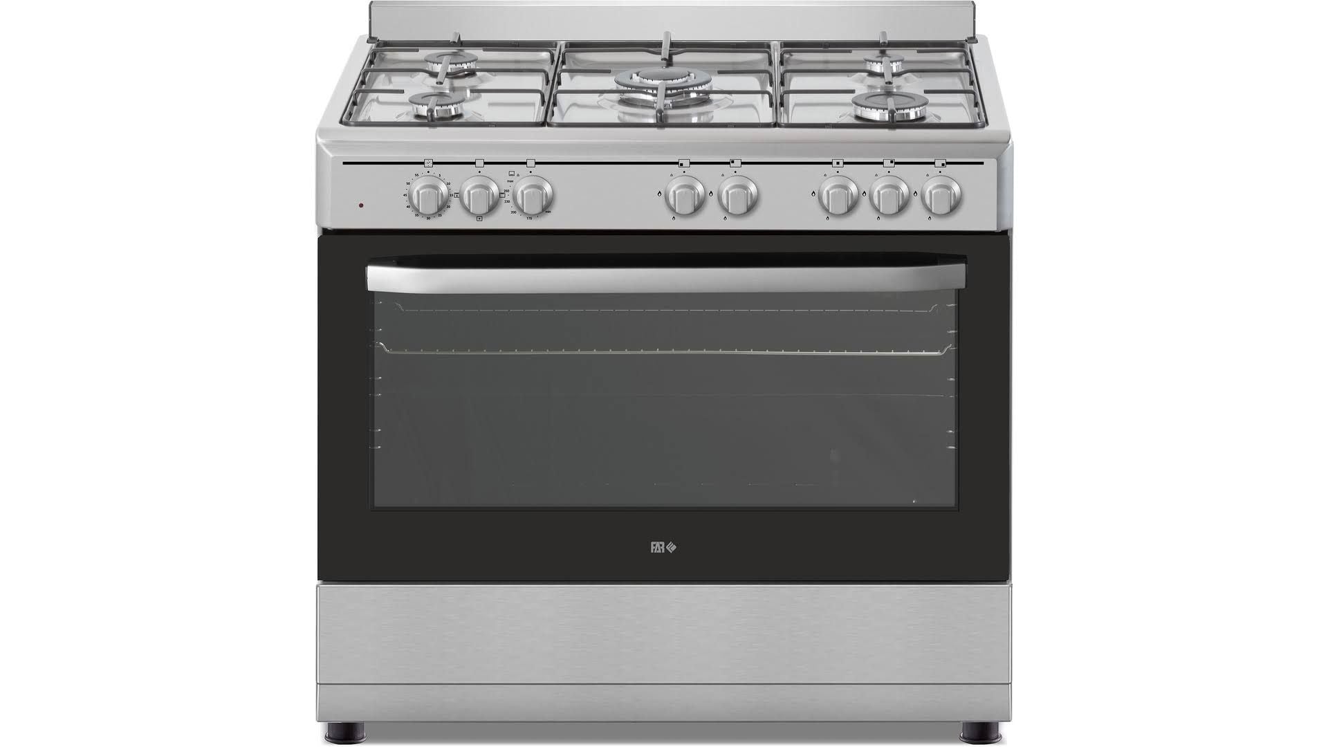 Cuisinière mixte Far Cmax9060231x(Argent/Noir)