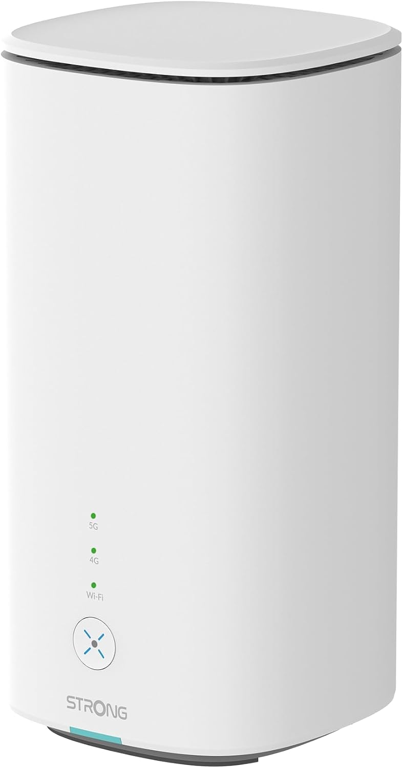 STRONG Routeur 5G CPE WiFi 6 AX3000 avec Carte SIM - Jusqu'à 3.2 Gbps - 2.5GE WAN/LAN  1GE LAN - RJ11 VoIP/VoNR - Compatible Mesh - Chipset Qualcomm (5GROUTERAX3000)(Blanc)