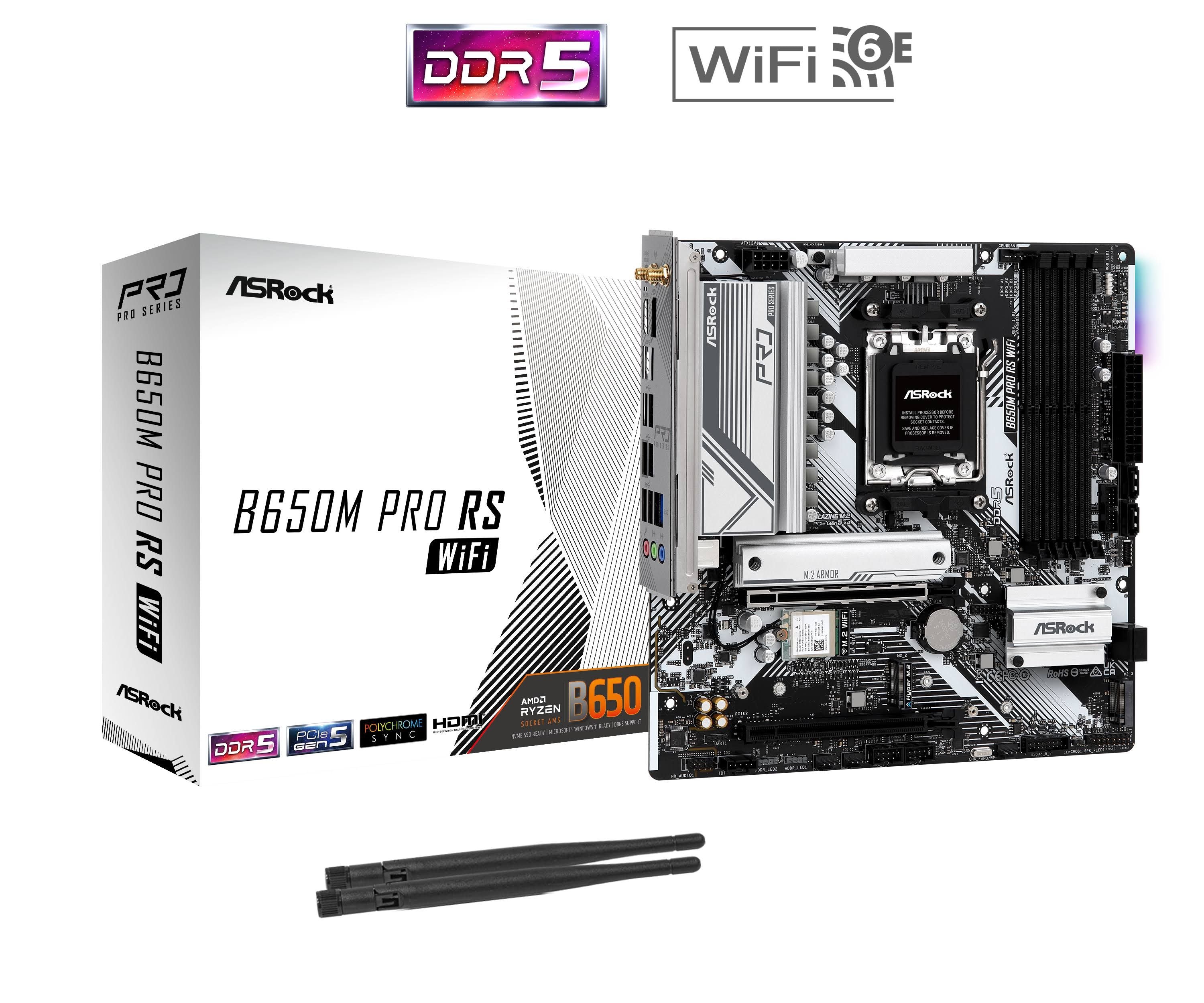 ASRock B650M Pro RS(Noir/Blanc)