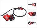 Vibrateur à béton sur batterie Milwaukee M18 FCVN24-802 18 V 2,4 m sans balais + 2x batterie 8,0 Ah + chargeur(défaut)